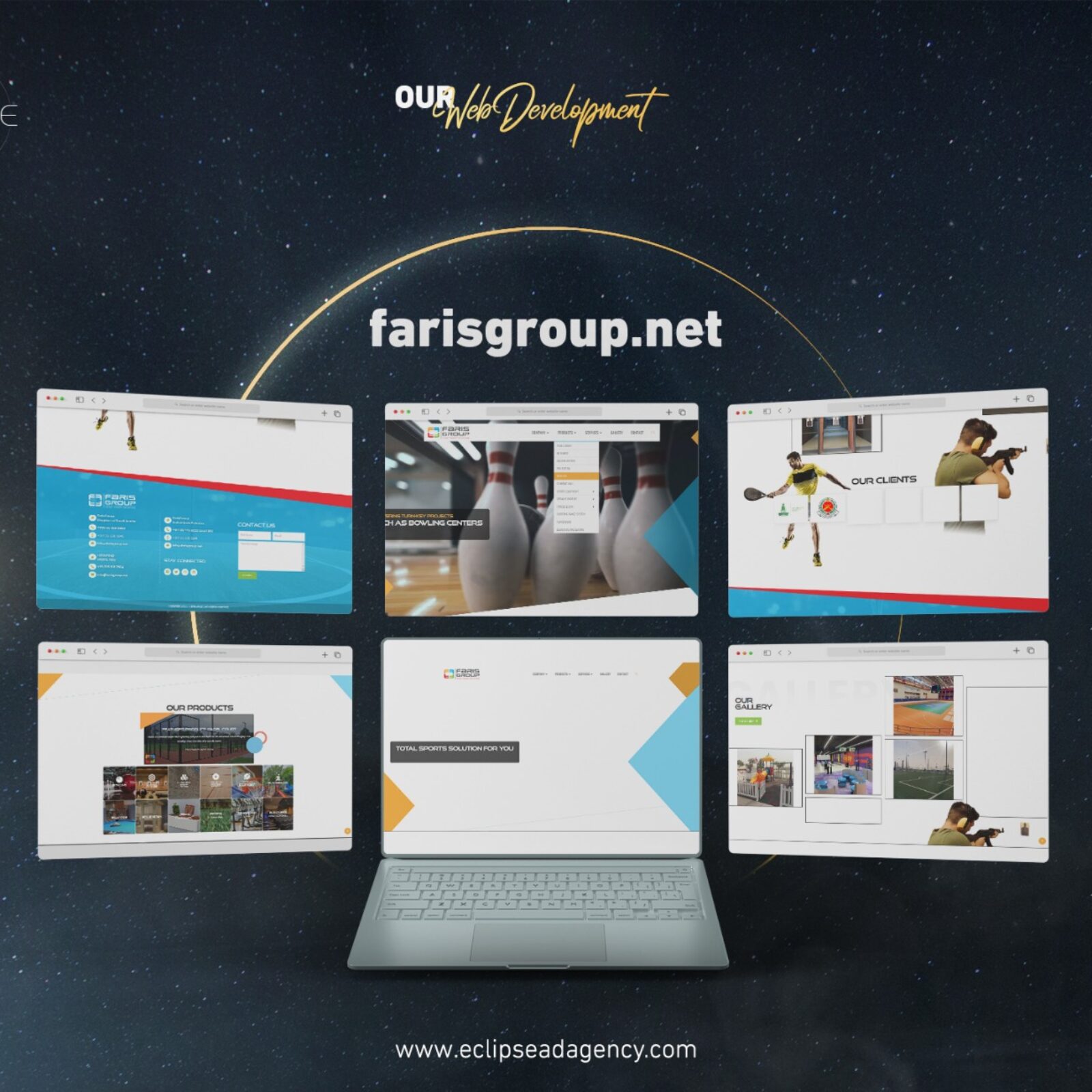 Professional website development services in Saudi Arabia – Eclipse Agency projects